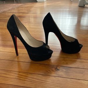 Christian Louboutin Platform Peeptoe Pumps